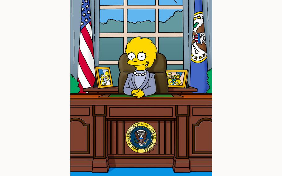 Lisa Simpson is president of the United States on “The Simpsons” episode “Bart to the Future” on Fox.  