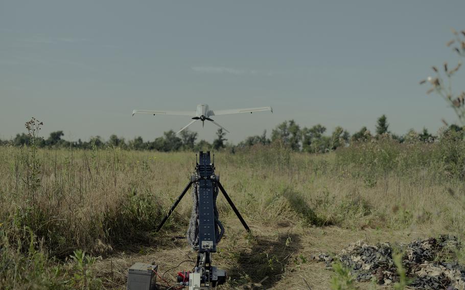 A self-detonating drone is launched on the southern front line of Ukraine. 