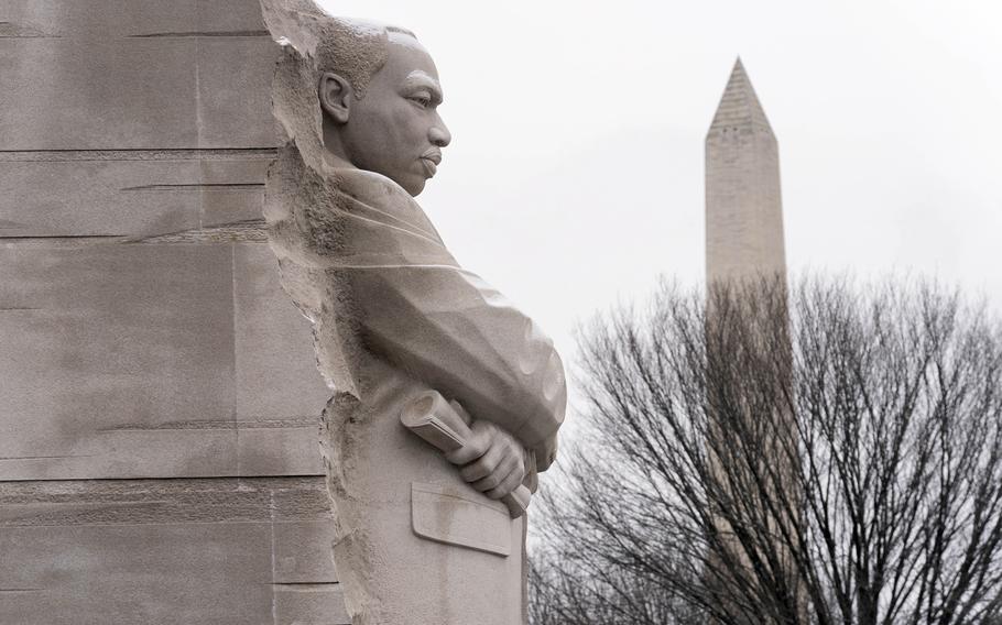 A view of the Martin Luther King Jr. Memorial