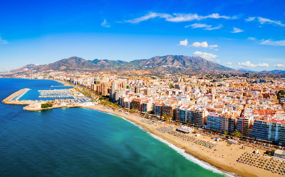 Kaiserslautern Outdoor Recreation plans a trip to Spain, namely the Costa del Sol, Gibraltar and Malaga southern area, July 3-7. Pictured: the Costa del Sol city of Fuengirola in the province of Malaga in Andalusia.