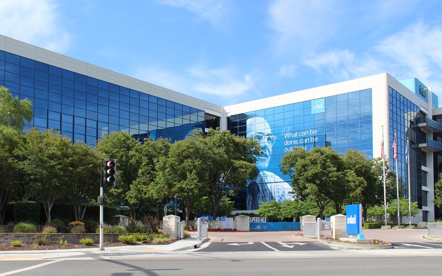 The Intel corporation building.