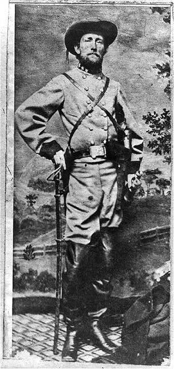 Col. John S. Mosby is shown in a black and white photo. 