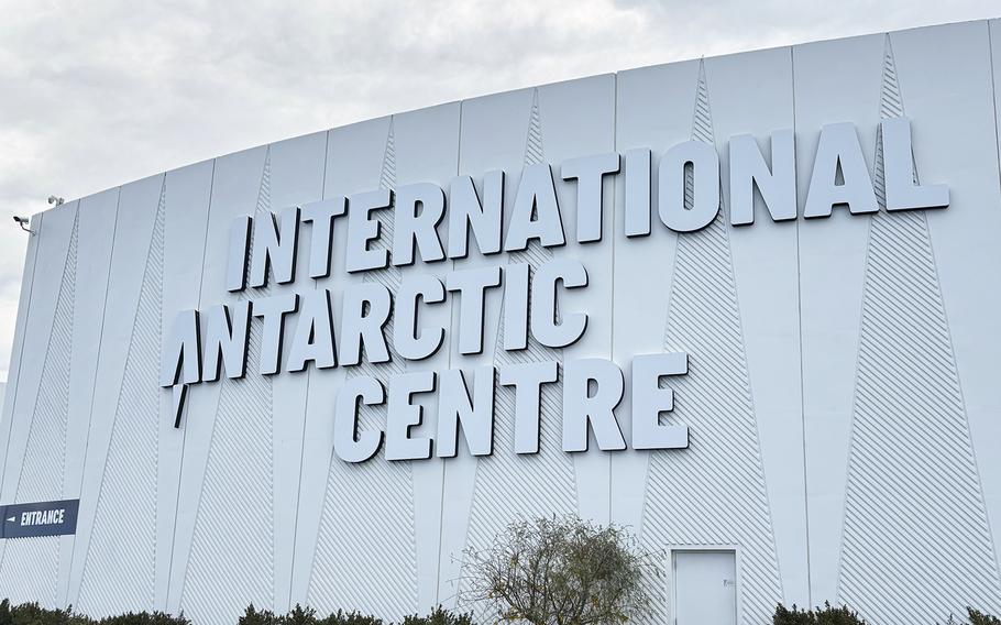 The International Antarctic Centre in the Harewood suburb of Christchurch, New Zealand, opened in 1992. It features several Antarctica experiences, including a polar-storm room chilled to 46.4 degrees Fahrenheit with a tent and a snowmobile.