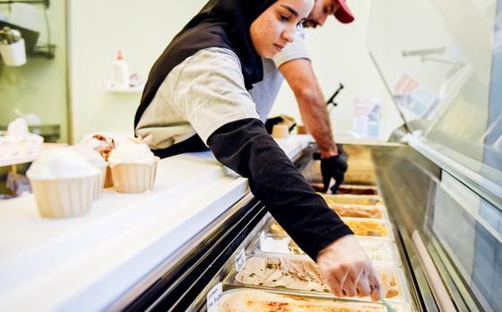 Scoop Creamery in Shakhurah, Bahrain, sells pints of its gelato through online ordering in addition to serving walk-in customers.