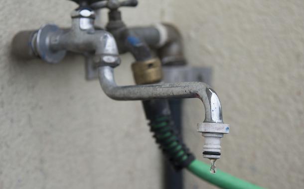 A water faucet on Camp Foster, Okinawa. Japan will soon set a new legal standard for levels of PFAS in tap water and require regular testing for the chemicals.