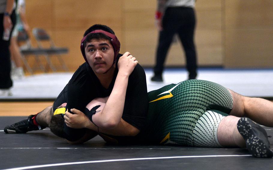 Jonathan Zdunczyk looks for a pin.