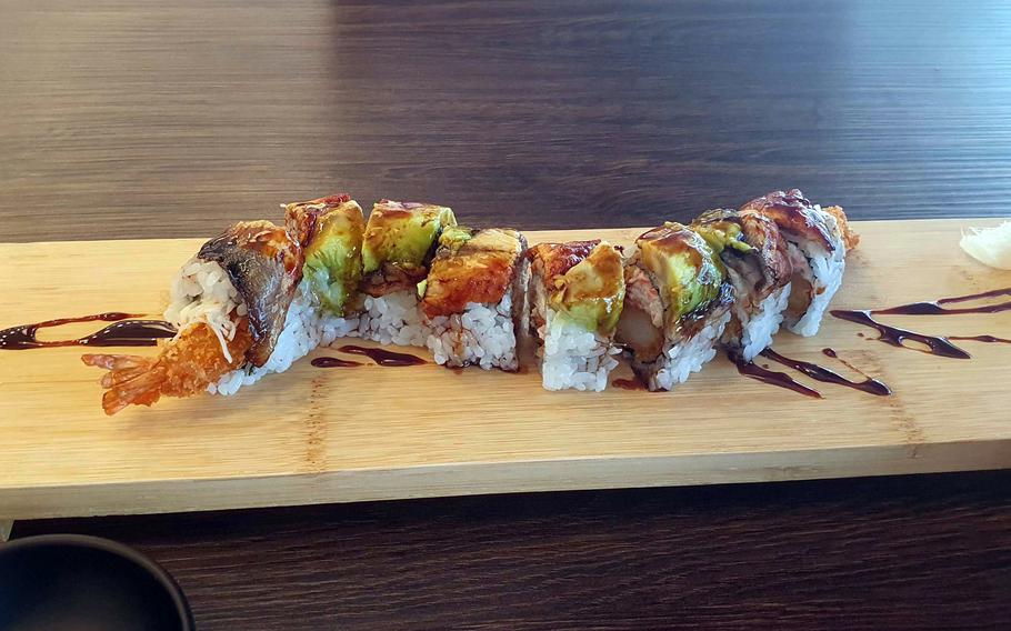 A Dragon Roll from California Roll & Sushi in Pyeongtaek, South Korea. 