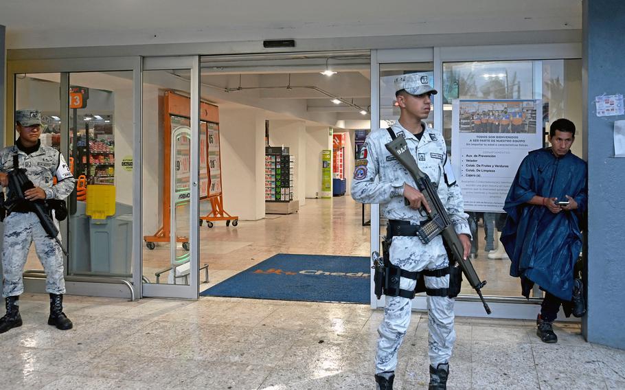 Members of Mexico’s National Guard 