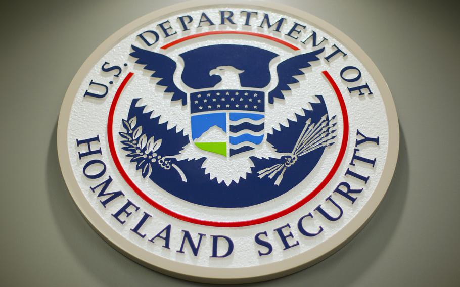 The Department of Homeland Security logo.