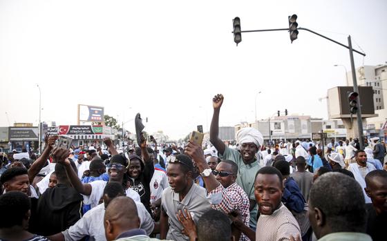 Supporters of presidential candidate Biram Ould Dah Ould Abeid take part in a campaign rally ahead of the presidential election Nouakchott, Mauritania, Monday, June 24, 2024. 