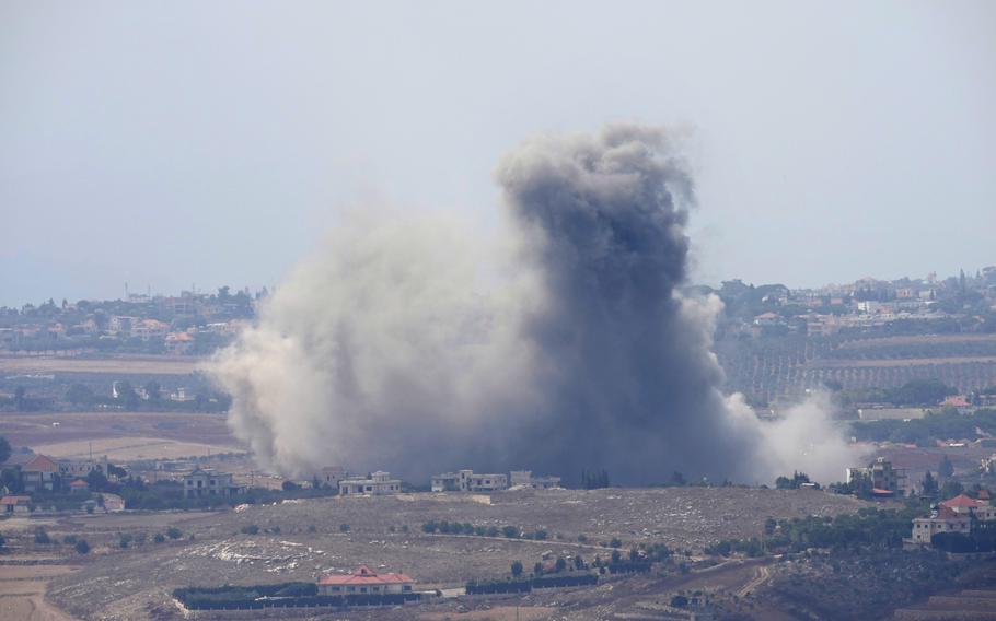 Israeli airstrikes on Lebanon villages