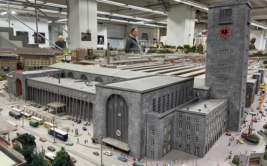 A model of the Stuttgart main train station.