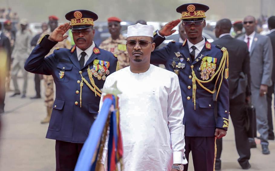 Chadian President Mahamat Deby Itno participates in his inauguration ceremony