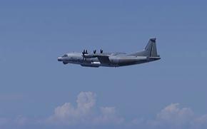 FILE - This photo provided by Japan's Ministry of Defense shows a Chinese Y-9 reconnaissance plane Monday, Aug. 26, 2024.(Japan's Ministry of Defense via AP, File)