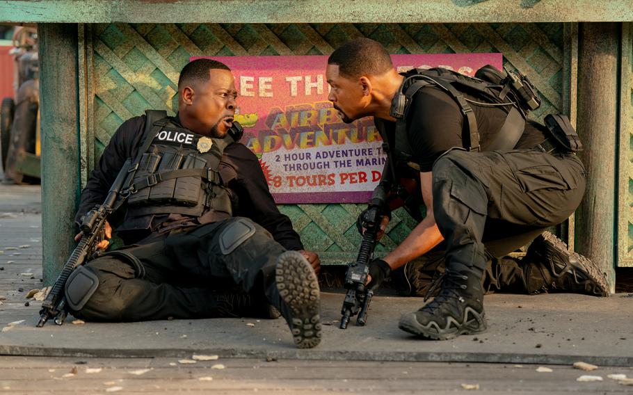 Martin Lawrence and Will Smith play Miami police detectives Marcus Burnett and Mike Lowrey in “Bad Boys: Ride or Die.”