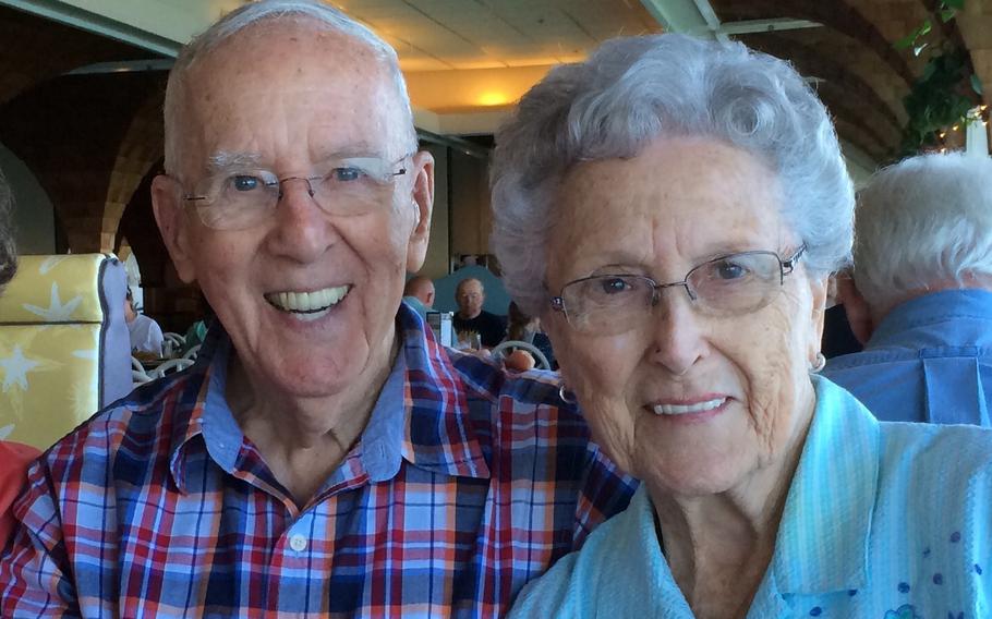 Fredric Taylor with his wife, Peggy, in 2014. She died in 2020. 