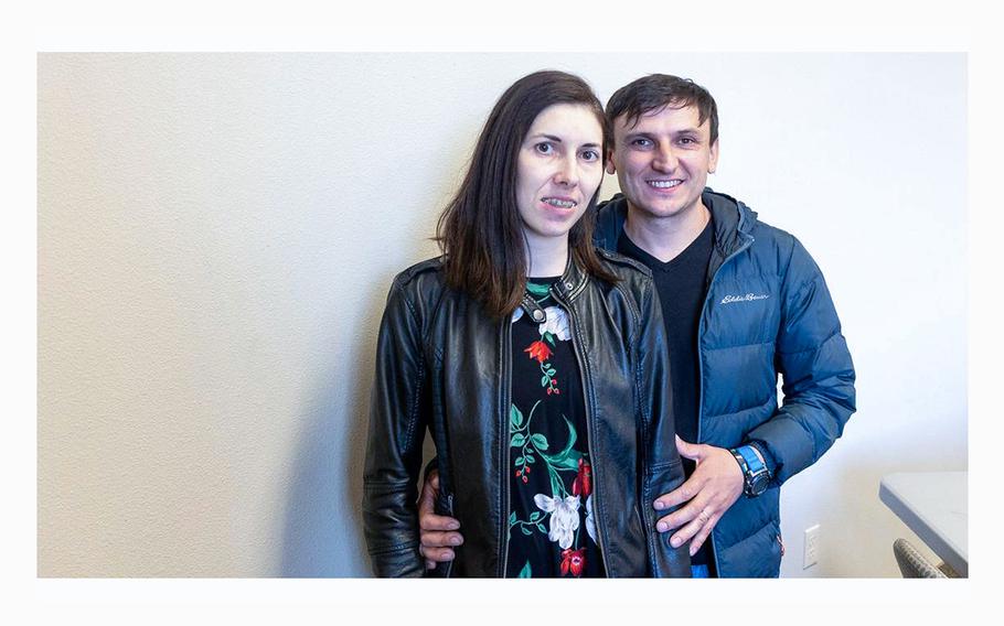 Volodymyr Molebnyi and Iryna Molebna came to the Boise area from Ukraine close to the start of the war with Russia two years ago. 