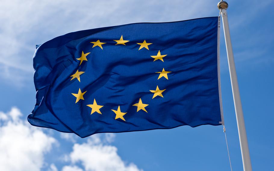 A flag of the European Union.