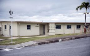 Sebille Manor housing units, seen here on Dec. 9, 2024, were built at Kadena Air Base, Okinawa, in the1960s and recently renovated. 