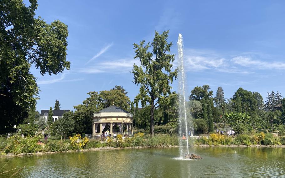 The gardens of the Ludwigsburg Residential Palace provide a backdrop for the Ludwigsburg Pumpkin Festival on Sept. 1, 2024. 