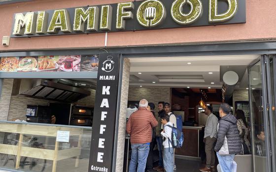 Don't be fooled by the name of Miami Food. Located next to the K in Lautern mall in Kaiserslautern, Germany, the restaurant offers authentic Afghan food.