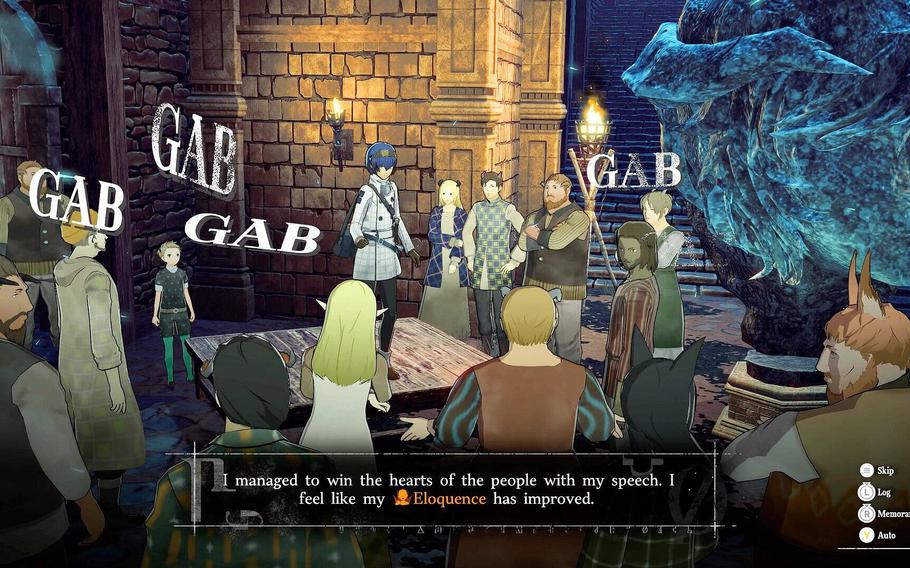 Public debate and speechmaking raise character aspects such as “tolerance” and “eloquence” as the player bids for the public’s favor in Metaphor: ReFantazio. 