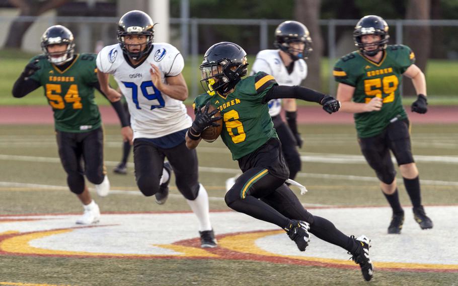 P.J. Lorenzo scored the lion’s share of points for Edgren in its victory over Osan.