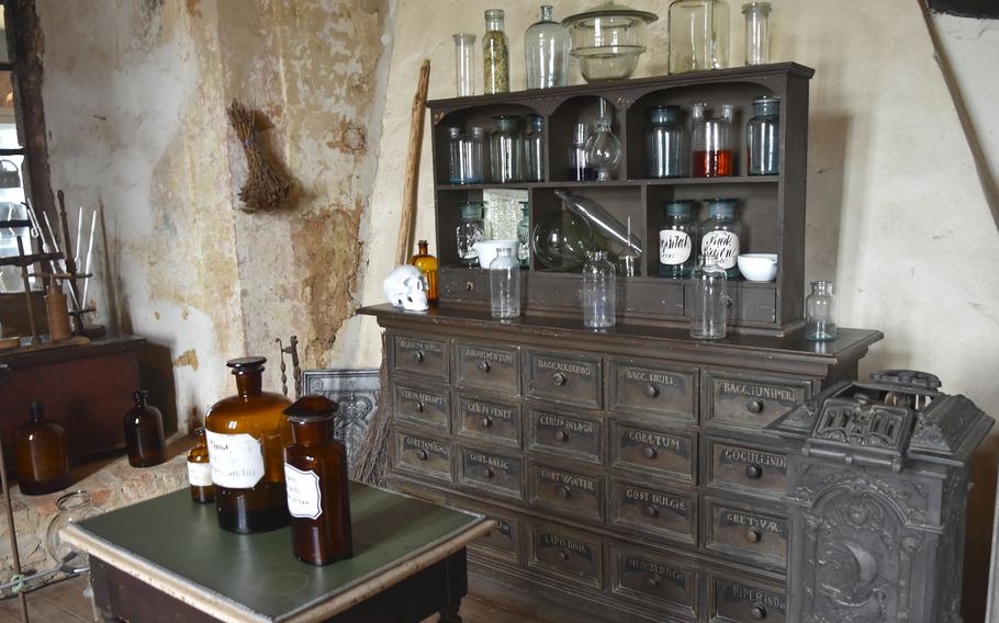 The alchemist’s kitchen is one of approximately 20 areas visitors to the Ronneburg castle museum can explore. Historians date the castle in Ronneburg, Germany, to the early to mid-13th century.  