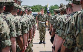 Recruits stand in formation at U.S. Navy Recruit Training Command. More than 40,000 recruits train annually at the Navy's only boot camp. (U.S. Navy photo by Mass Communication Specialist 2nd Class Stuart Posada)