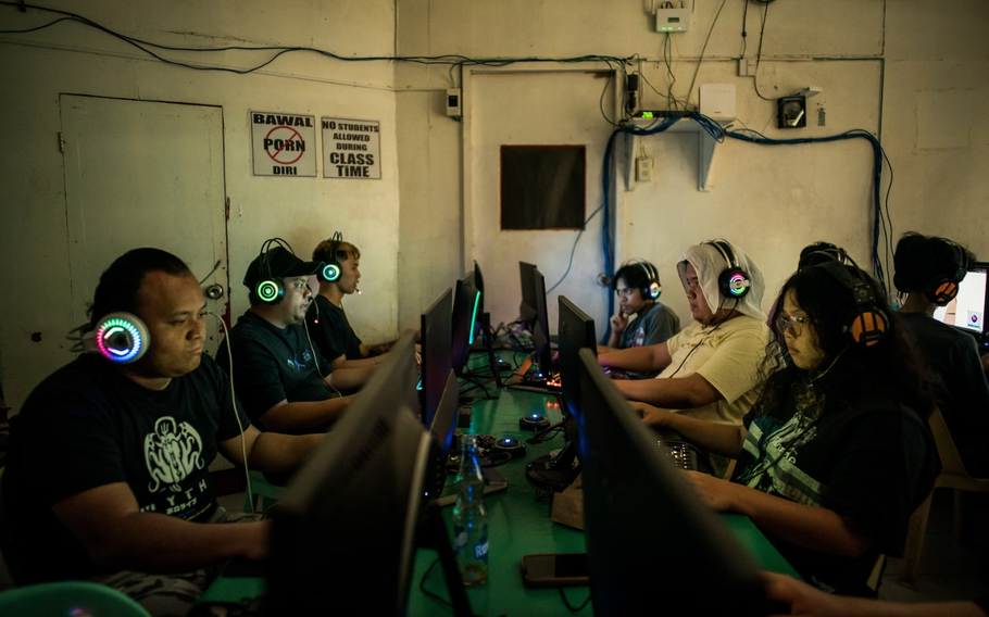 Internet cafes in the Philippines are now frequented by workers who sort and label data for artificial intelligence models. 