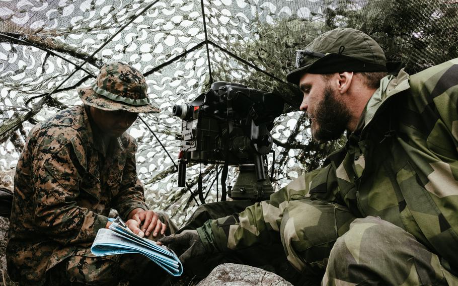US Marines pair with Swedes on exercise while learning lessons