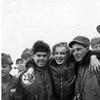 HED: Marilyn Monroe in Korea, 1954

Actress Marilyn Monroe poses with Pfc. John Fenesy of Caldwell, N.J., 3rd Div. air section, left, and Cpl. Dick Armstrong of Williston Park, N.Y., 13th Helicopter Co, at the 3rd Division ("Rock of the Marne") airstrip Feb. 18, 1954. Armstrong was the crew chief on the helicopter that brought the star to her show, which drew thousands of servicemembers. The blond bombshell accompanied her husband Joe DiMaggio as he flew to Japan to assist the Japan Central League start training for the 1954 season, but Monroe detoured with a jaunt to South Korea to entertain the troops. 

Read the 1954 article and see additional photos here.
https://www.stripes.com/theaters/asia_pacific/1954-02-23/6,000-thunderbirds-stampede,-mob-stage-to-see-marilyn-1821660.html

META TAGS: USO; entertainment; celebrity; actress; performer; 3rd Infantry Division.