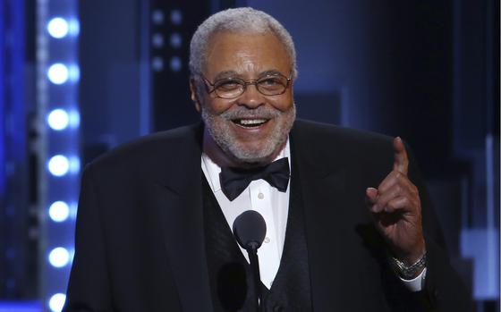 James Earl Jones accepts the special Tony award for Lifetime Achievement in the Theatre at the 71st annual Tony Awards in New York in June 2017.