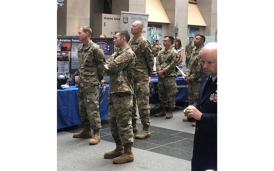 The Pennsylvania National Guard and the Pennsylvania Department of Military and Veterans Affairs hosted a Guard and Veterans Day event at the Commonwealth Keystone Building on Tuesday, June 6, 2023, highlighting programs for legislators, their staff, commonwealth employees and Pennsylvanians.