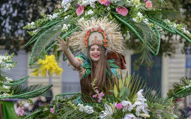 Flower Parades make a lovely introduction to the season in Nice, France. This year’s parades take place Feb. 9, 16, 23 and March 1.