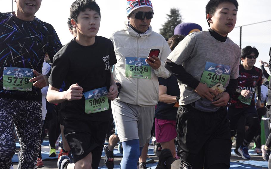 Runners in a 5k race.