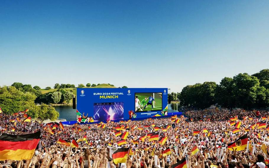 Several cities will hold public viewing events for EURO 2024, including Munich, which hosts huge gatherings in Olympic Park. 