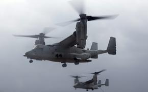 MV-22 Ospreys with the 31st Marine Expeditionary Unit train over Okinawa, Jan. 15, 2025. 