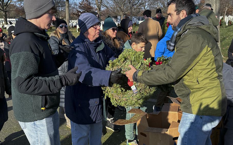 Wreaths Across America at Arlington National Cemetery, Dec. 14, 2024.