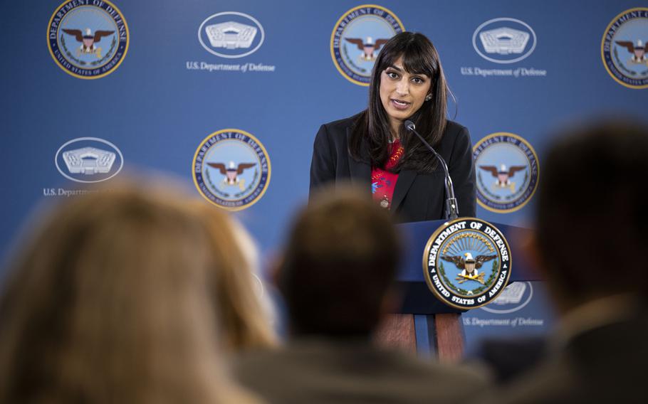 Defense Secretary Lloyd Austin ordered the “comprehensive review” to assess possible changes in how secret materials are distributed and who has access to them, Deputy Pentagon Press Secretary Sabrina Singh told reporters on April 17, 2023.