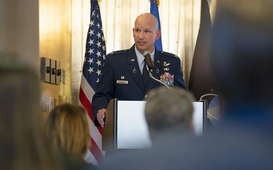 U.S. Space Force Col. David Hanson, Space Base Delta 1 commander ...