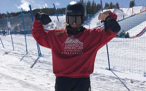 Annika Morgan, a 19-year old German-American dual citizen from Garmisch, Germany, will be competing in the Big Air and Slopestyle snowboarding disciiplines next month in the Olympics.