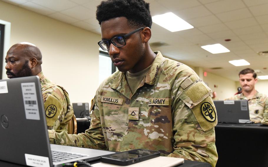 Fort Moore soldiers take cognitive test