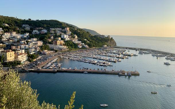 The coastal town of Agropoli, Italy, is south of Salerno. It's known as the gateway to the Cilento Coast and its famed white, sandy beaches and outdoor recreation.