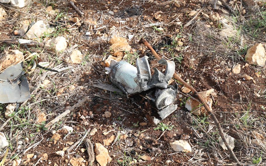 Remnants of a U.S.-produced white phosphorous smoke round found in Dheira, Lebanon.