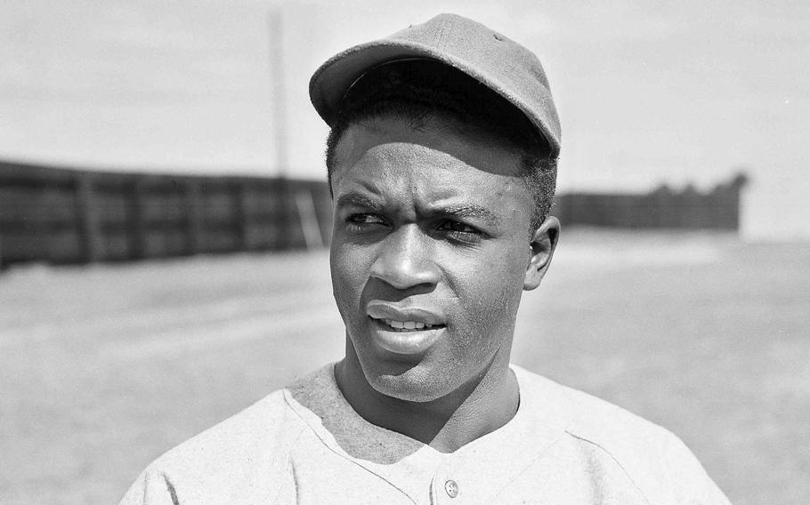 Baseball legend Jackie Robinson.