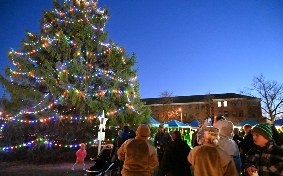 The 2024 JB MDL Holiday Tree Lighting Ceremony was held on a cold night 