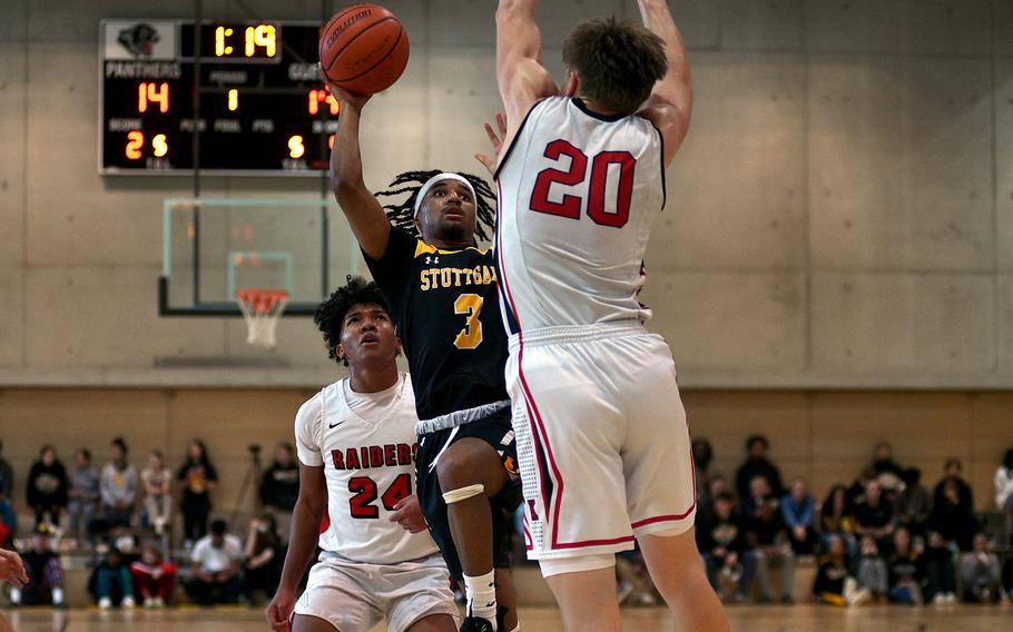 Tyler Jackson puts up a shot.