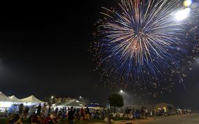 The Independence Day celebration fireworks display at NAS Sigonella, Sicily in 2016. The base has restricted attendance to this year's July Fourth celebration to the DOD-affiliated community only, in light of the recent security threat increase. 