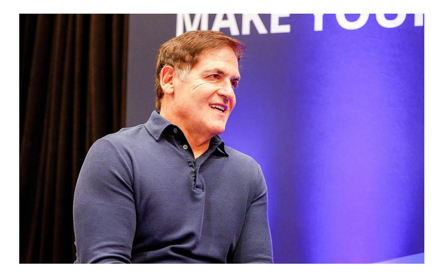 Dallas Mavericks owner Mark Cuban speaks with The Dallas Morning News during the Chase Make Your Move Summit, on Nov. 2, 2023, in Frisco, Texas. 